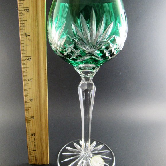 Dining Set Of 4 Multi Color Crystal Cut Glass Goblets Poshmark